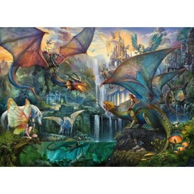 Puzzle Dragoni La Lupta, 9000 Piese Ravensburger - 1